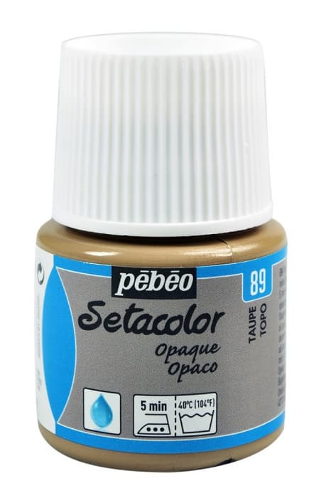 Pébéo Setacolor Opaque hnědá taupe barva na textil 45ml