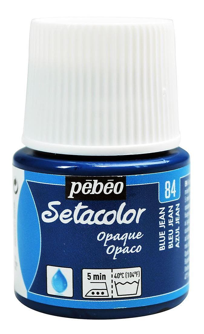 Pébéo Setacolor Opaque modrá jeansová barva na textil 45ml