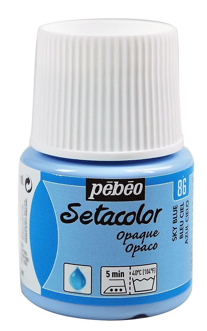 Pébéo Setacolor Opaque modrá nebeská barva na textil 45ml