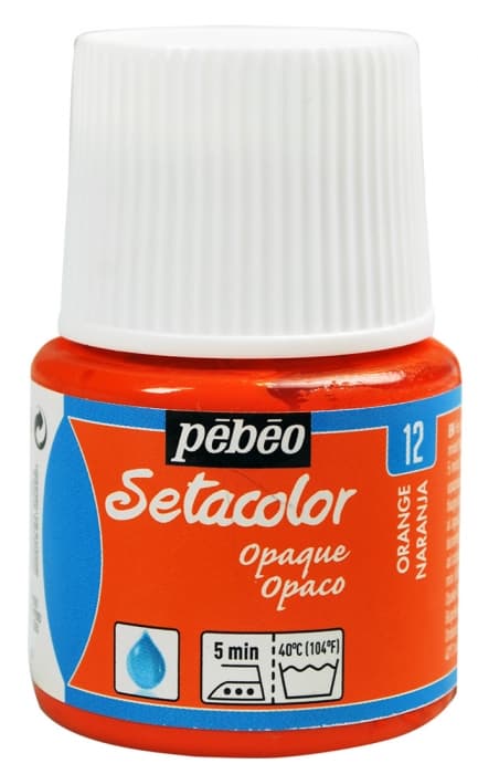 Pébéo Setacolor Opaque oranžová barva na textil 45 ml