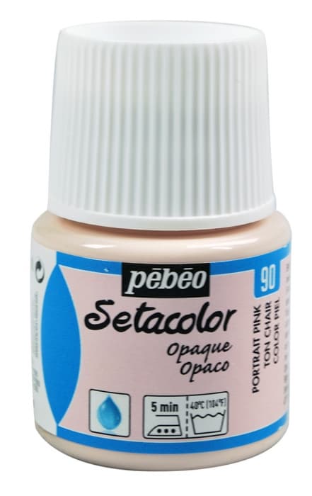 Pébéo Setacolor Opaque růžová barva na textil 45 ml