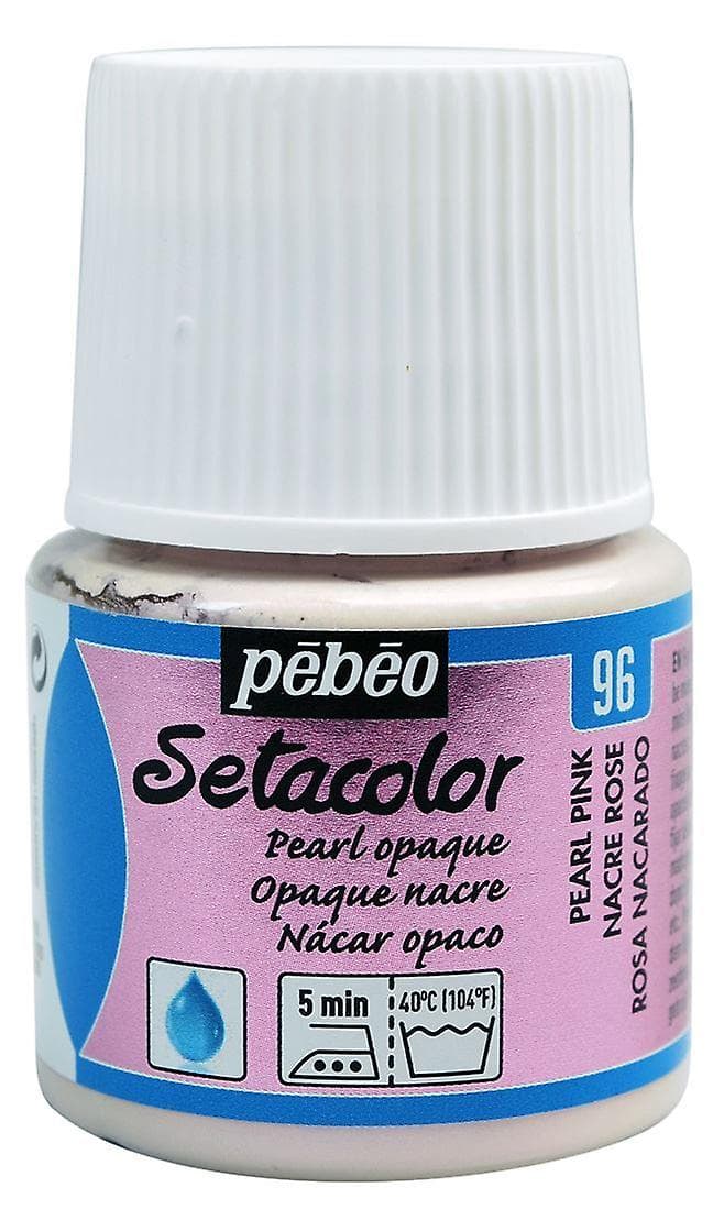 Pébéo Setacolor Opaque růžová perleťová barva na textil 45ml