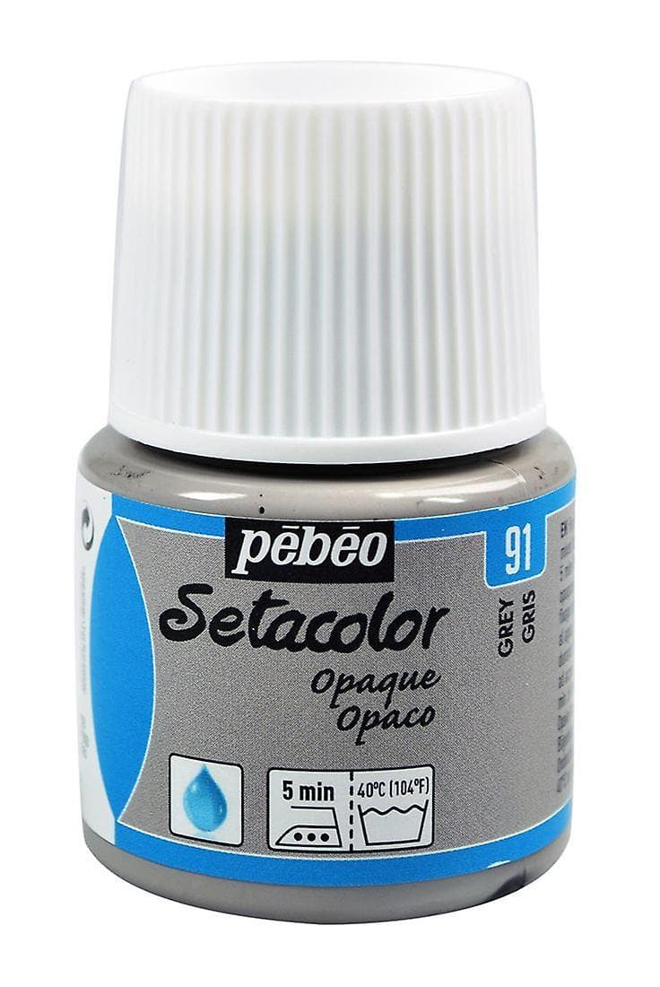 Pébéo Setacolor Opaque šedá barva na textil 45ml