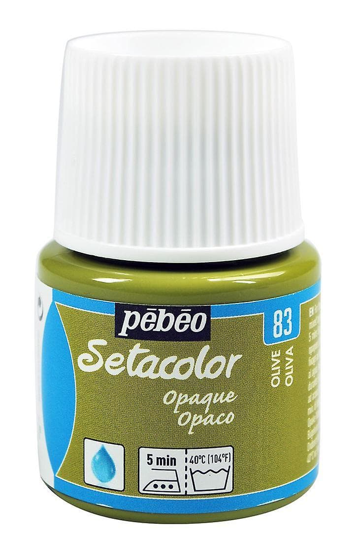 Pébéo Setacolor Opaque zelená olivová barva na textil 45ml