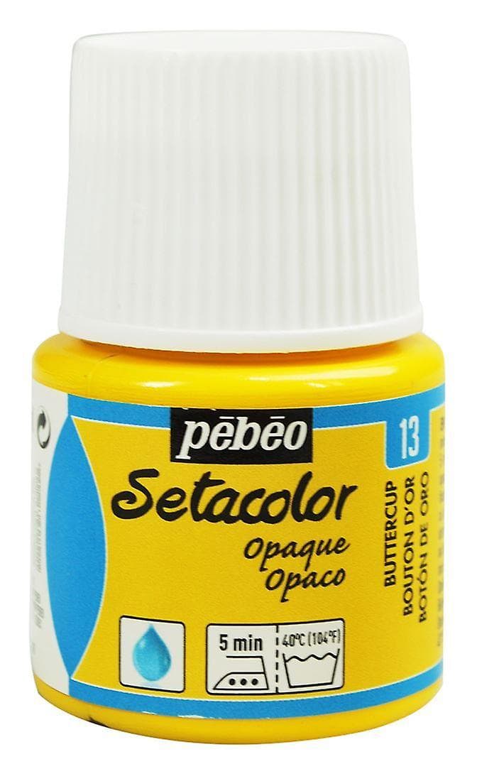 Pébéo Setacolor Opaque žlutá blatouch barva na textil 45ml