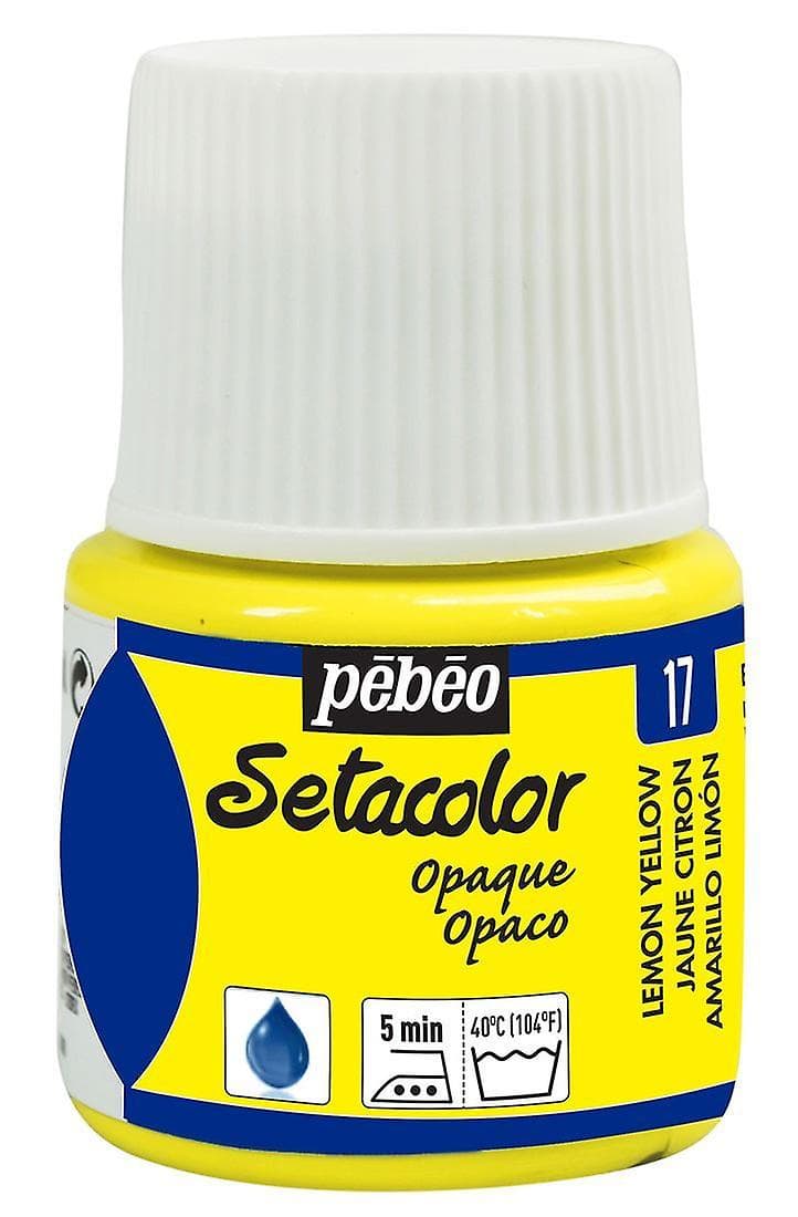 Pébéo Setacolor Opaque žlutá citron barva na textil 45ml