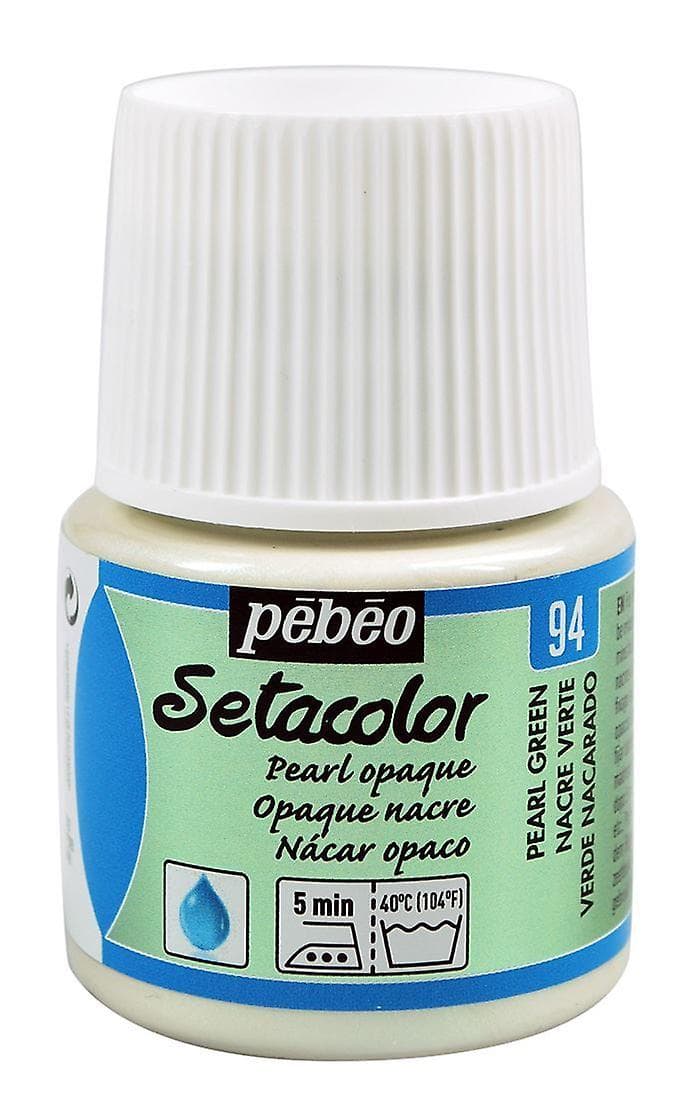 Pébéo Setacolor Pearl zelená perleťová barva na textil 45ml