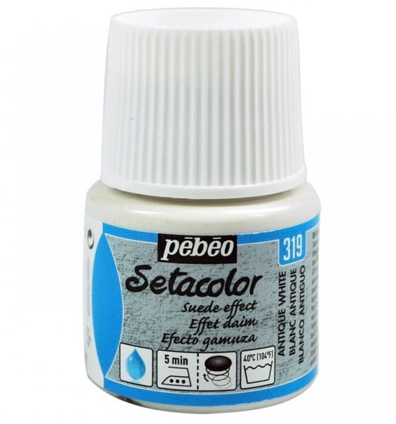 Pébéo Setacolor semišová barva na textil bílá antická 45ml