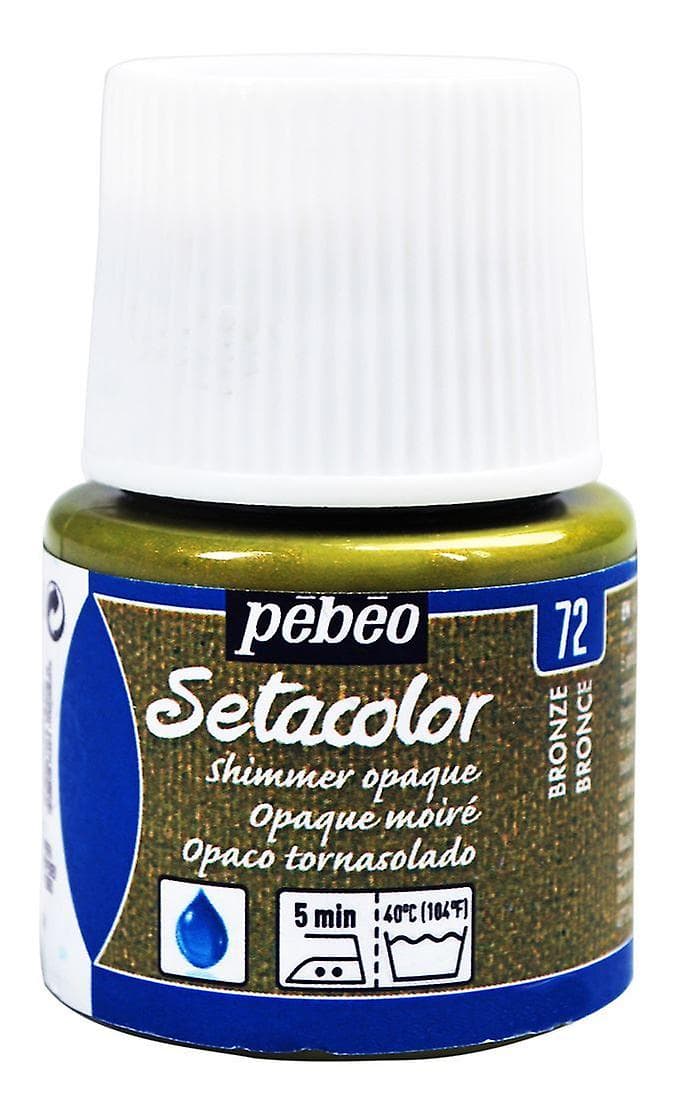 Pébéo Setacolor Shimmer bronzová metalická barva na textil 45 ml