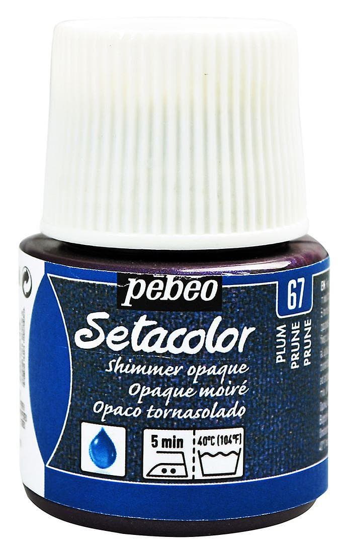 Pébéo Setacolor Shimmer fialová metalická barva na textil 45ml