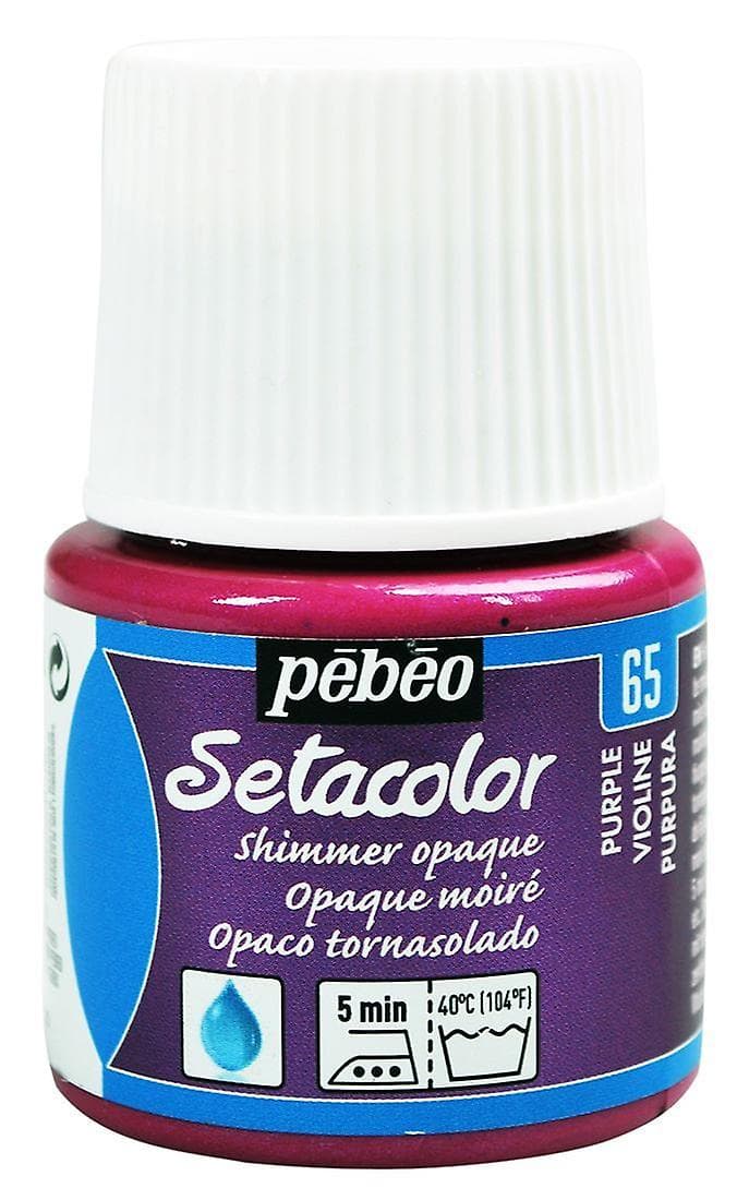 Pébéo Setacolor Shimmer fialová metalická barva na textil 45ml
