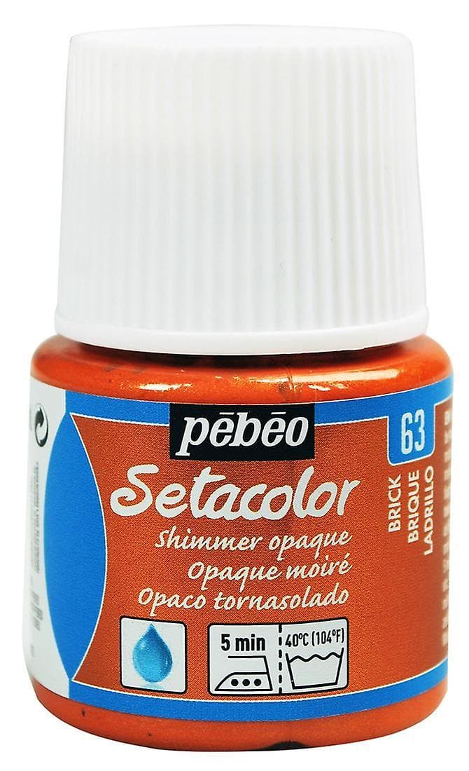 Pébéo Setacolor Shimmer oranžová metalická barva na textil 45ml