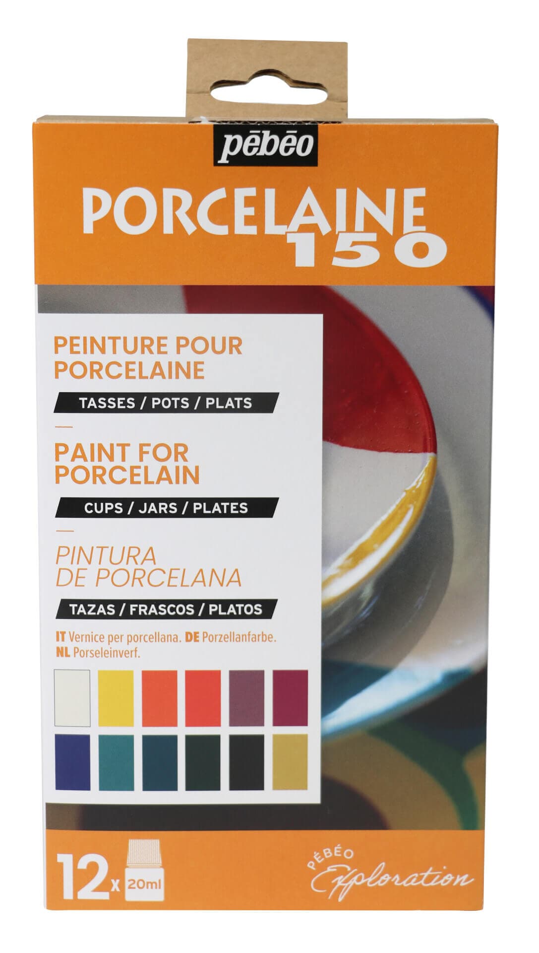 Pébéo Porcelaine 150 sada barev na porcelán 12 kusů