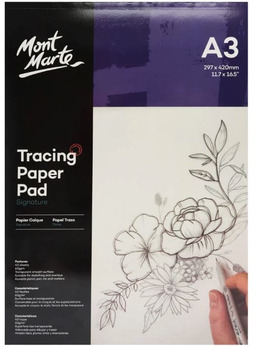 MontMarte blok pauzovacích papírů A3 60g 40 listů