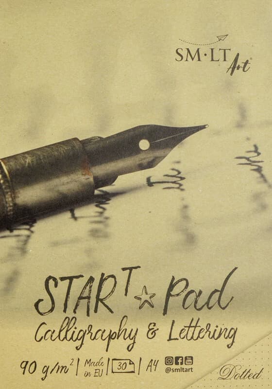 Blok SM.LT StarT Pad Calligraphy A4 90g tečky