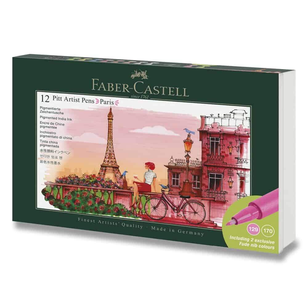 Faber-Castell Pitt Artist Pen Paris sada 12 popisovačů