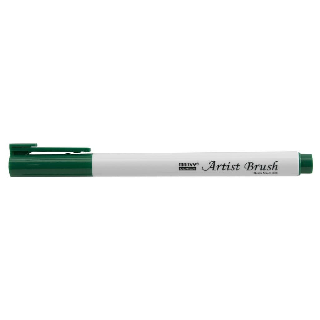 Marvy Artist Brush 1100-4 zelená štětcová fix lettering