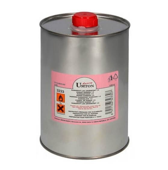 Umton damarový lak závěrečný 1000 ml pro olejomalbu