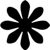 Heyda děrovač 25 mm ve tvaru kopretiny