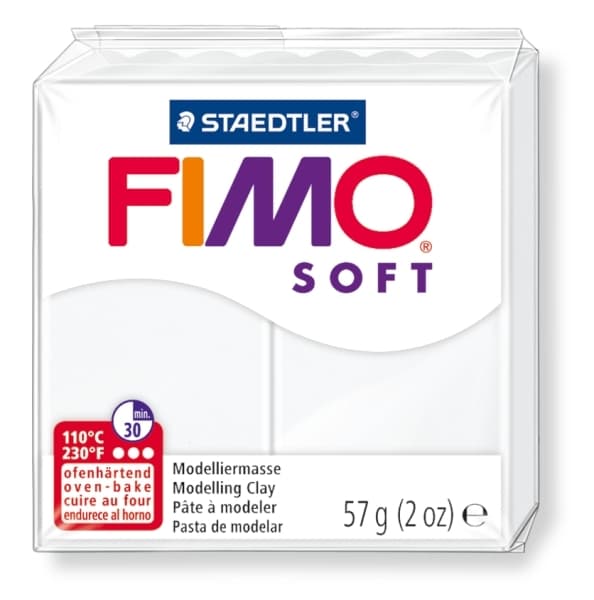 FIMO SOFT bílá polymerová hmota Staedtler 57g