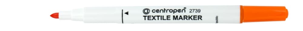 Centropen 2739 fix na textil oranžový 1,8 mm