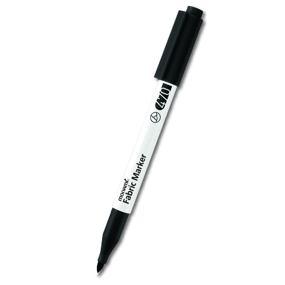 Monami Fabric Marker Brush fix na textil černá