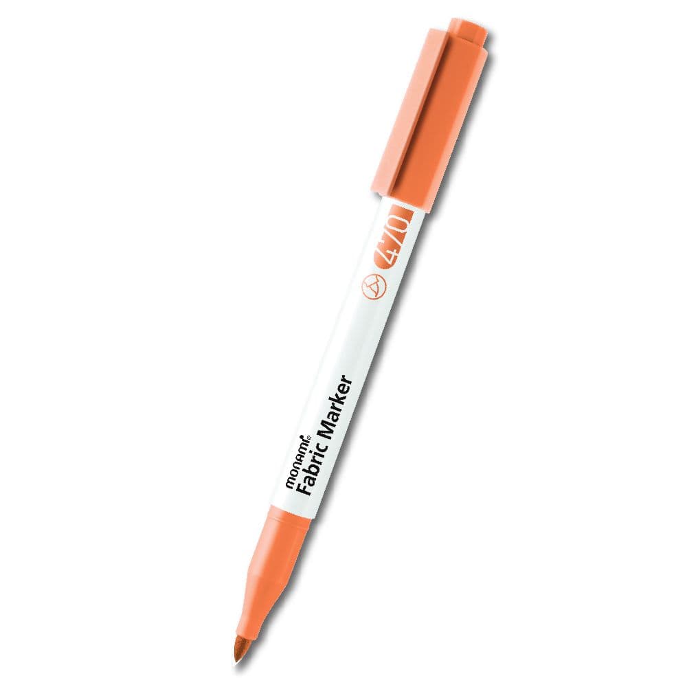 Monami Fabric Marker Brush fix na textil oranžová