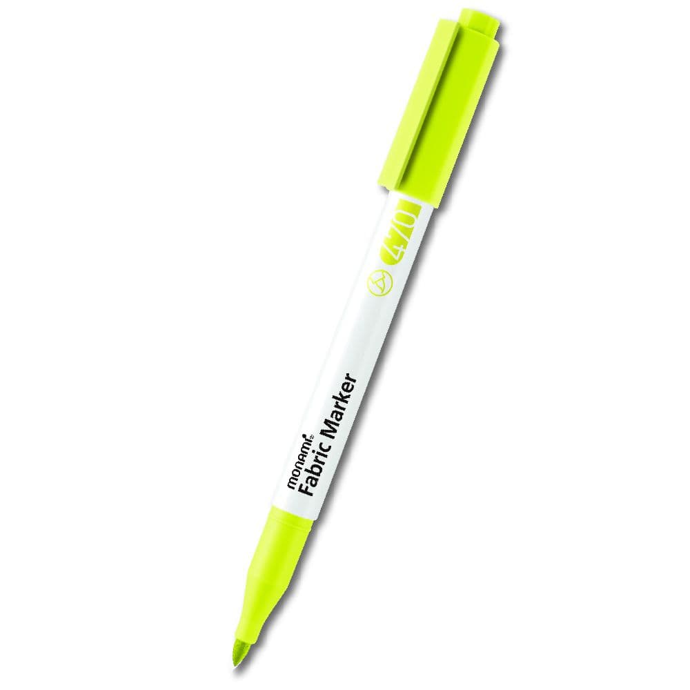 Monami Fabric Marker Brush fix na textil žlutá fluo