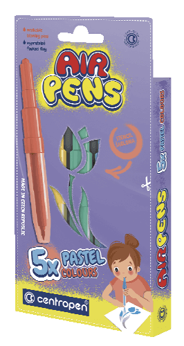 Centropen 1500 foukací fixy pastel sada 5 barev