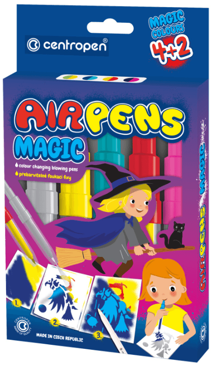 Centropen Foukací fixy Magic sada 5+1 na papír