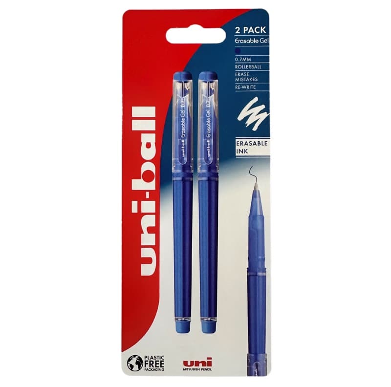 Uni Erasable Gel modré gelové gumovací pero 0,7mm
