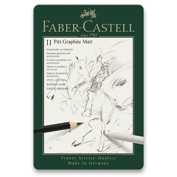 Faber-Castell Pitt Graphite Matt sada 11 grafitových tužek