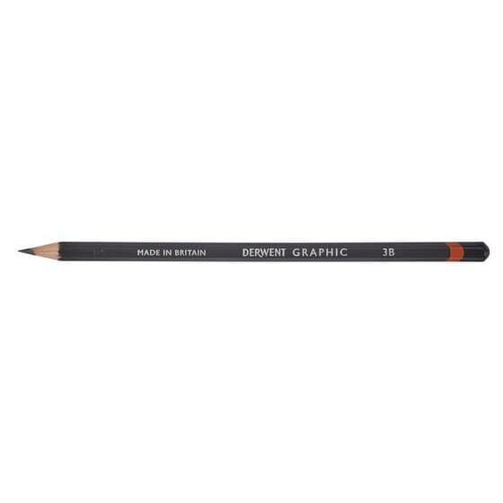 Grafitová tužka Derwent Graphic 3B šestihranná pro skicování