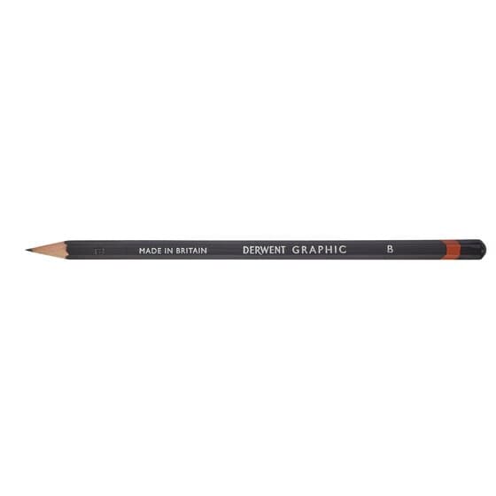 Grafitová tužka Derwent Graphic B pro skicování a stínování