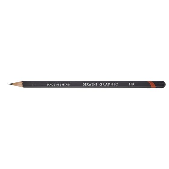 Grafitová tužka Derwent Graphic HB šestihranná pro skicování