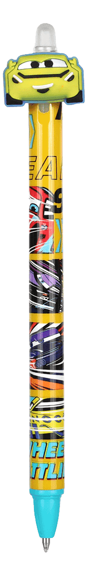 Gumovací pero Colorino Auta Jim Reverick 0,5 mm modré