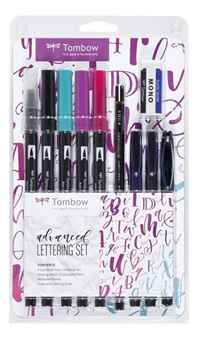 Tombow kaligrafická sada Advanced Lettering Set TLS-ADV fixy