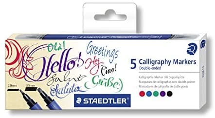 Staedtler oboustranné kaligrafické fixy 2/3,5 mm sada 5 kusů