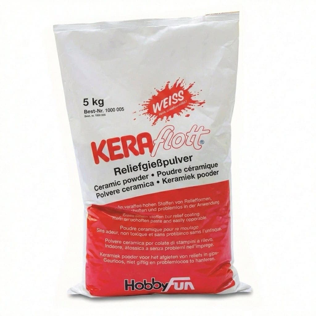 HobbyFun KERAflott bílá keramická odlévací hmota 5 kg