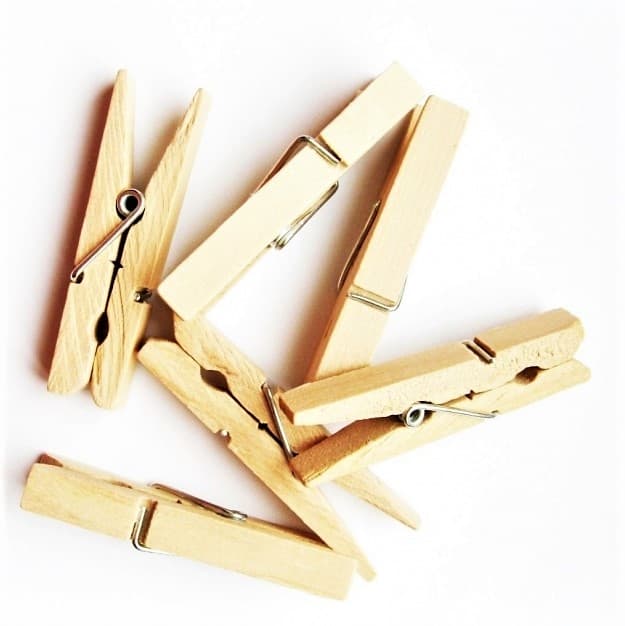 Dřevěné kolíčky přírodní 4,6 cm balení 48 kusů Craft with Fun