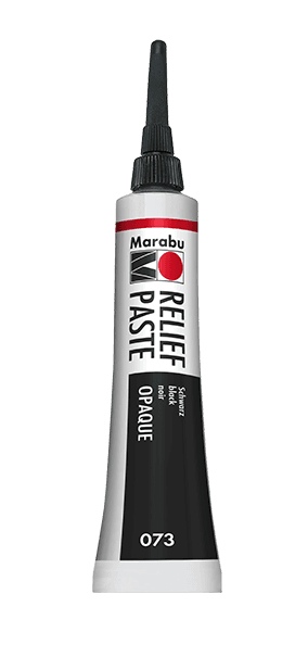Marabu Relief Paste černá kontura na sklo porcelán 20ml