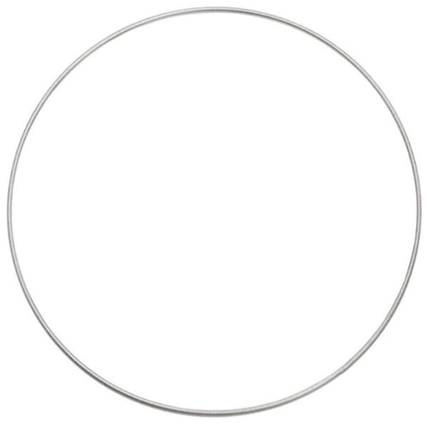 Stříbrný kovový kruh HobbyFun na lapač snů 30 cm