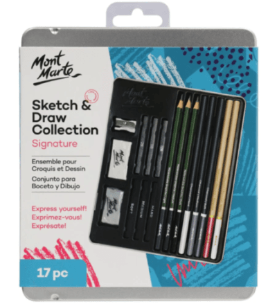 MontMarte kreativní sada kreslení 17 ks kovový box