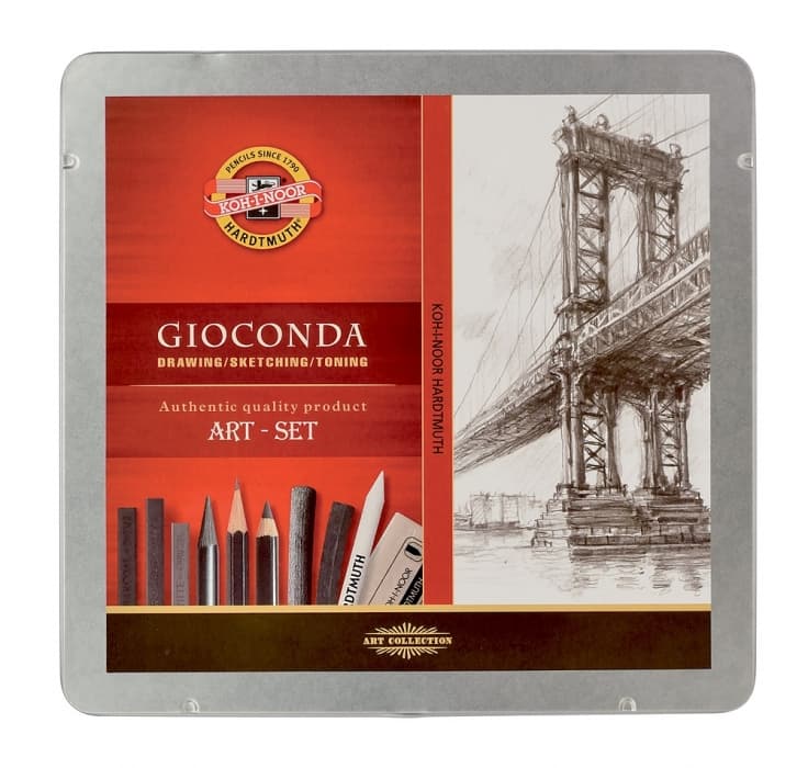 Koh-i-Noor Gioconda kreslířská souprava 24 ks uhel grafit