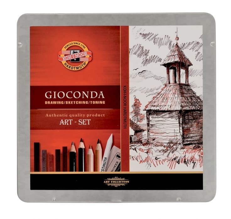 Koh-i-Noor Gioconda souprava 24 ks uhel rudka sepie