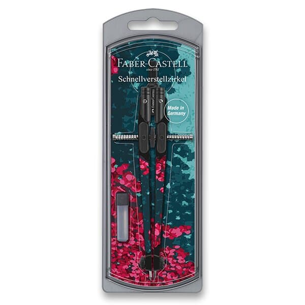 Kružítko Faber-Castell Quick Set Compass Girls růžové provedení