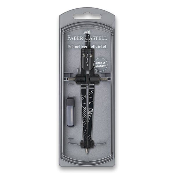 Kružítko Faber-Castell Quick Set Compass Twister stříbrné