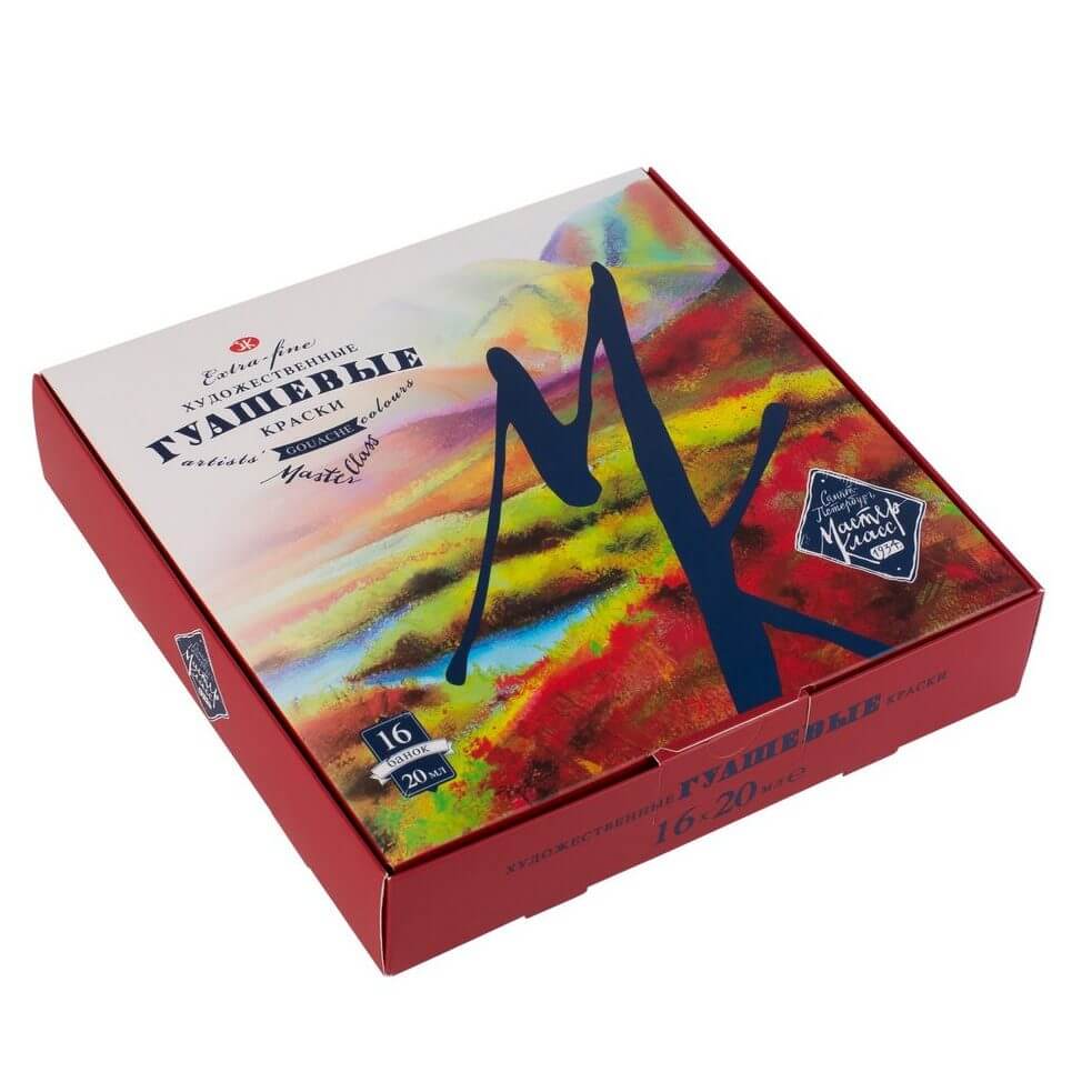 Kvašové barvy Master Class Nevskaya Palitra sada 16 barev