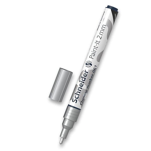 Schneider 061 chromový lakový popisovač stříbrný 2,0 mm