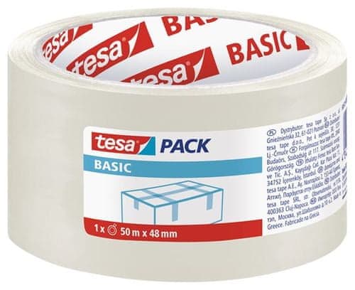 Lepící páska Tesa Basic 58572 48mm 50m transparentní